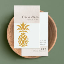 Carte de visite professionnelle de visite d'ananas