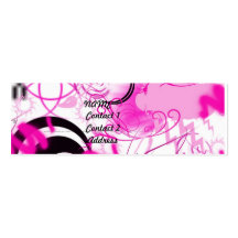 Carte de visite rose