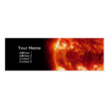 Carte de visite rouge 2 de Sun