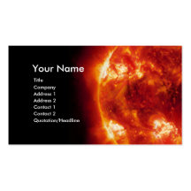 Carte de visite rouge de Sun