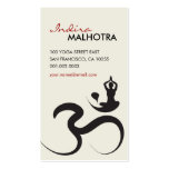 Carte de visite simple de zen de calligraphie d'oh