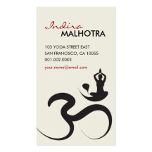 Carte de visite simple de zen de calligraphie d'oh