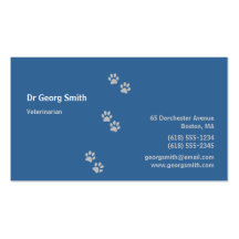 Carte de visite vétérinaire