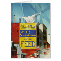 Carte de voeux avec la peinture de Charles Demuth