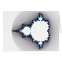 carte de voeux chic de fractale de geek Mandelbrot