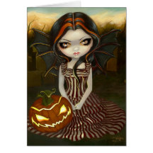Carte de voeux crépusculaire de "Halloween"