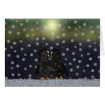 Carte de voeux d'amour de pingouin