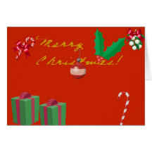 Carte de voeux de cadeau de Noël