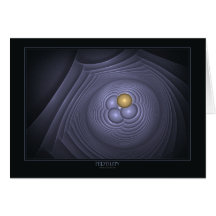 Carte de voeux de fertilité sur le noir