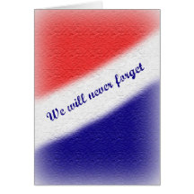 Carte de voeux de jour de souvenir
