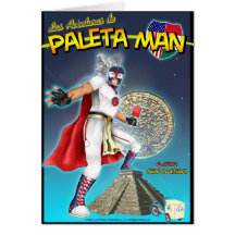 Carte de voeux de Las Aventuras de Paleta Man