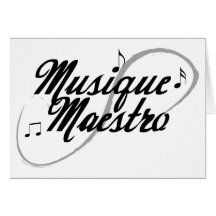 Carte de voeux de maestro de musique toute l'occas