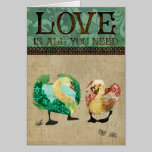 Carte de voeux   élégante d'amour de cygnes cartes