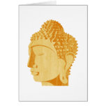 Carte de voeux en bois de Bouddha