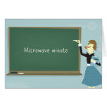 Carte de voeux minuscule de micro-onde