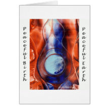 Carte de voeux paisible de naissance