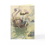 Carte de voeux vintage de féerie