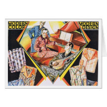 Carte de voeux vintage de publicité de PJs