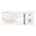 Carte d'embarquement à épouser de Porto Rico Invitations Personnalisables