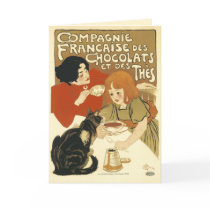 Carte :  DES Chocolat de Steinlen - de Compagnie F
