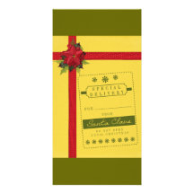 Carte d'étiquette des cadeaux de Noël Cartes Avec Photo