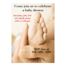 Carte d'initiation de baby shower cartons d'invitation