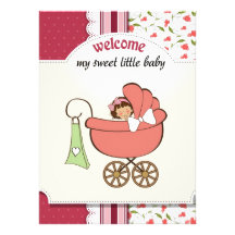 Carte d'invitation de baby shower