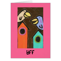 Carte d'oiseau de BFF