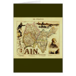 Carte du 19ème siècle antique de Vuillemin de la F