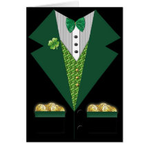 carte du jour de St Patrick irlandais de smoking