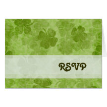 Carte du shamrock RSVP