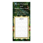 Carte faite sur commande de calendrier de vacances double carte en  couleur