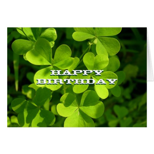 Carte faite sur commande verte de joyeux anniversa