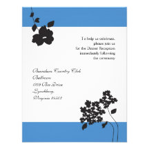 Carte florale contemporaine de réception cartons d'invitation