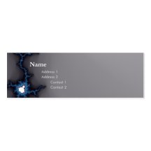carte foncée de profil de fractale chic de geek cartes de visite personnelles