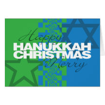 Carte heureuse de Joyeux Noël de Hanoukka