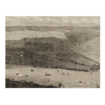 Carte imagée vintage de New York City (1876) Carte Postale