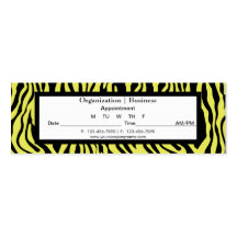 Carte jaune élégante de rendez-vous d'impression d modèles de cartes de visite