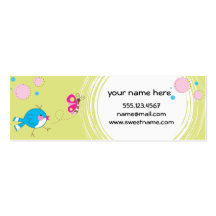 Carte maigre de Busniness de birdie Modèles De Cartes De Visite