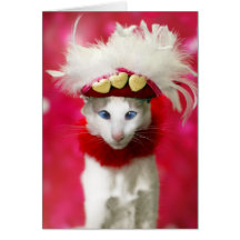 Carte mignonne de chat de Saint-Valentin