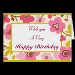 Carte mignonne de joyeux anniversaire cartes