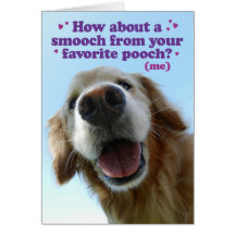 Carte mignonne du jour de mère de golden retriever