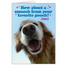Carte mignonne du jour de mère de golden retriever