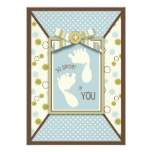 Carte minuscule 2 des orteils TY Faire-parts