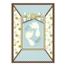 Carte minuscule d'invitation d'orteils