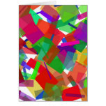 Carte multicolore de confettis