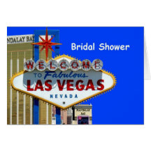 Carte nuptiale de douche de Las Vegas