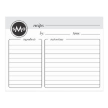 Carte nuptiale de recette de douche de monogramme cartes postales