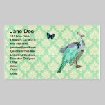 Carte peinte élégante de damassé de Julep en bon é cartes de visite