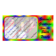 Carte photo de Bonnes Fêtes Photocartes Personnalisées